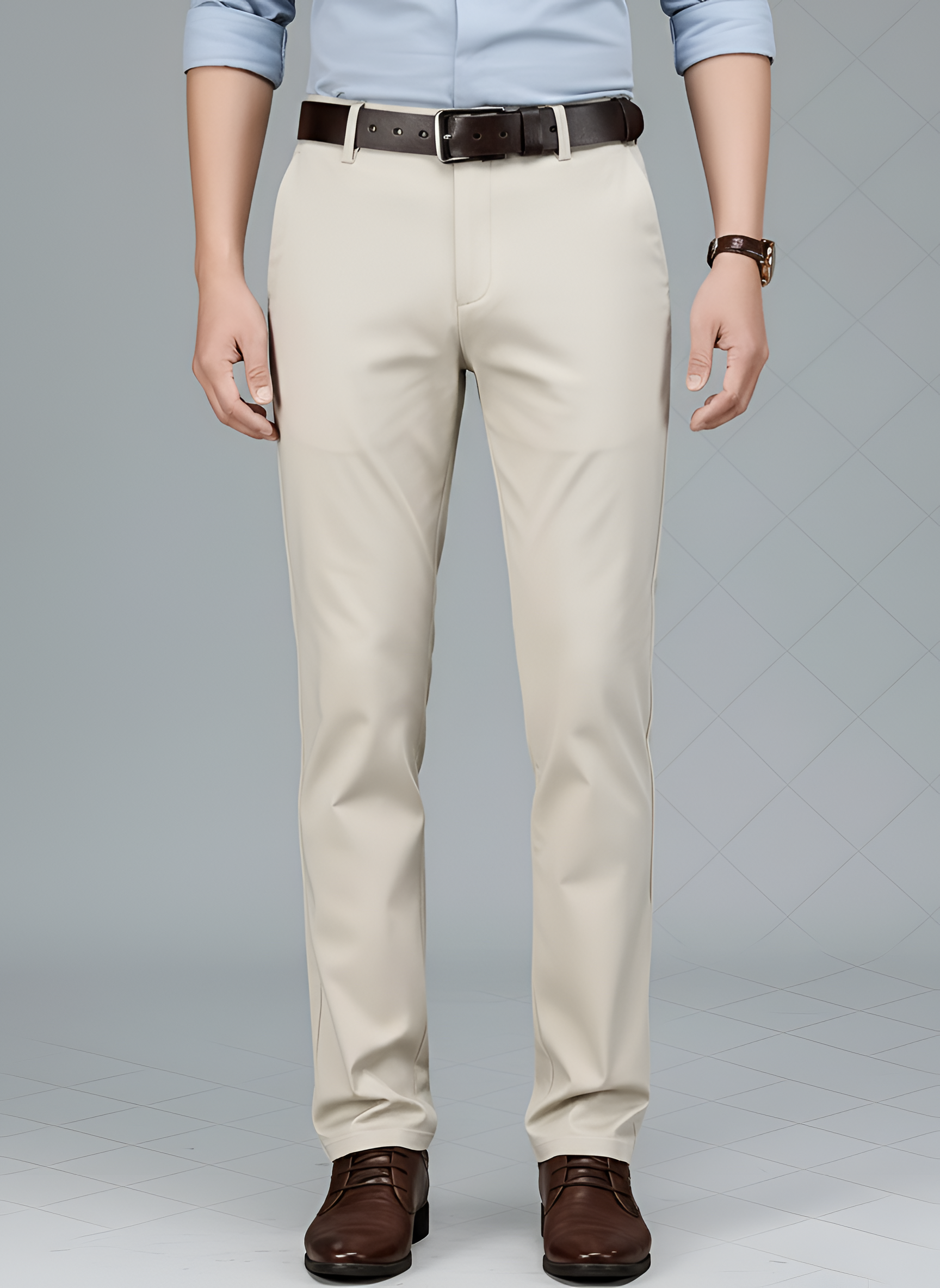 Bellivaro ανδρικό παντελόνι με ελαστικότητα και κανονική εφαρμογή για εργασία και καθημερινή χρήση