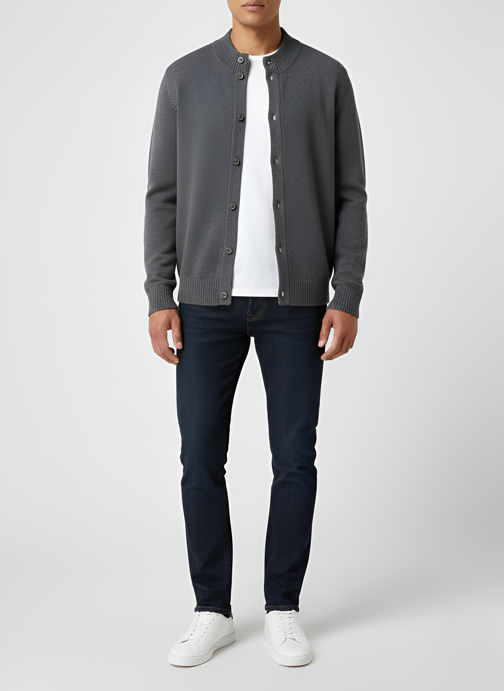 Bellivaro ανδρική ζακέτα από κασμίρι μαλλί με κουμπιά