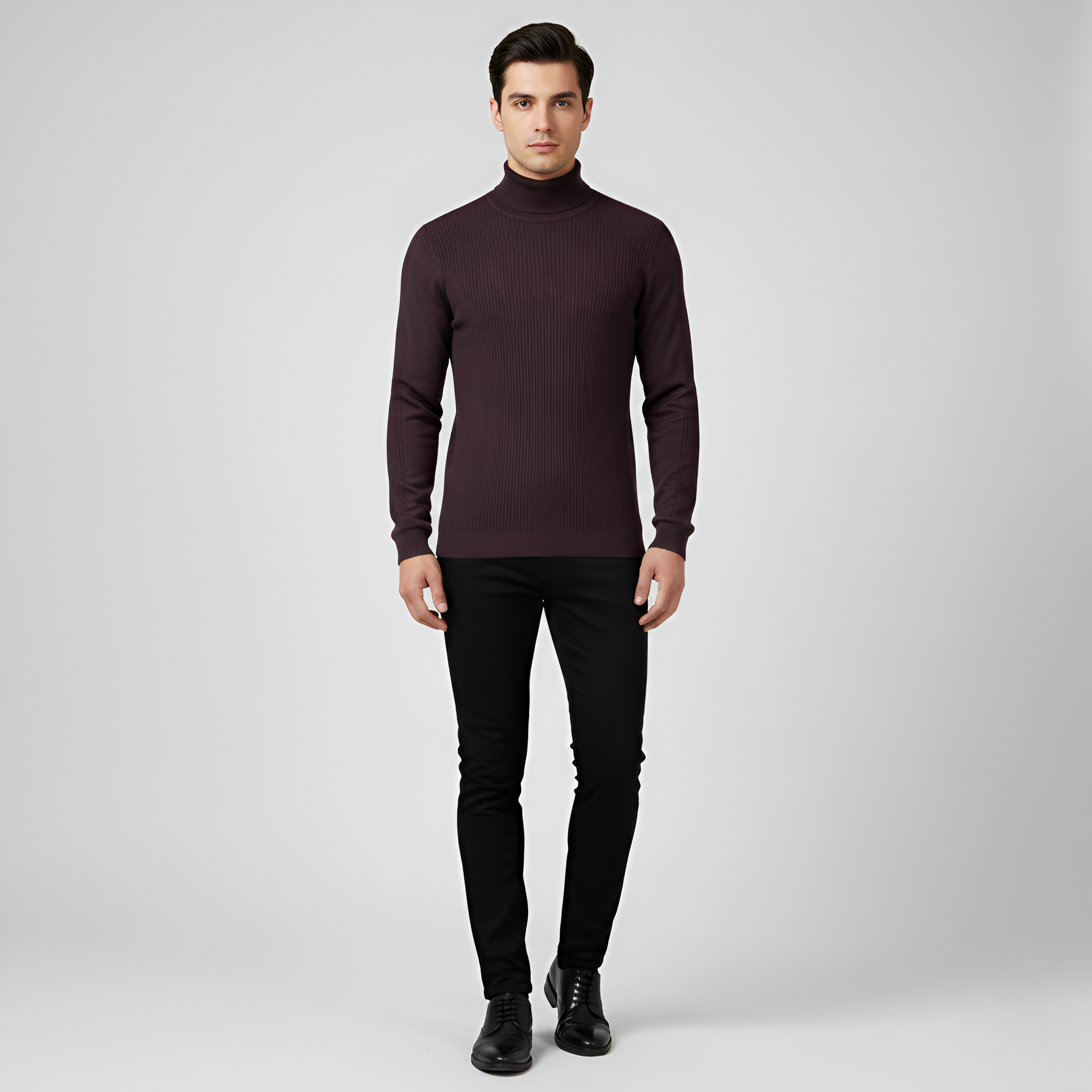 Pull à col roulé en laine pour homme Bellivaro