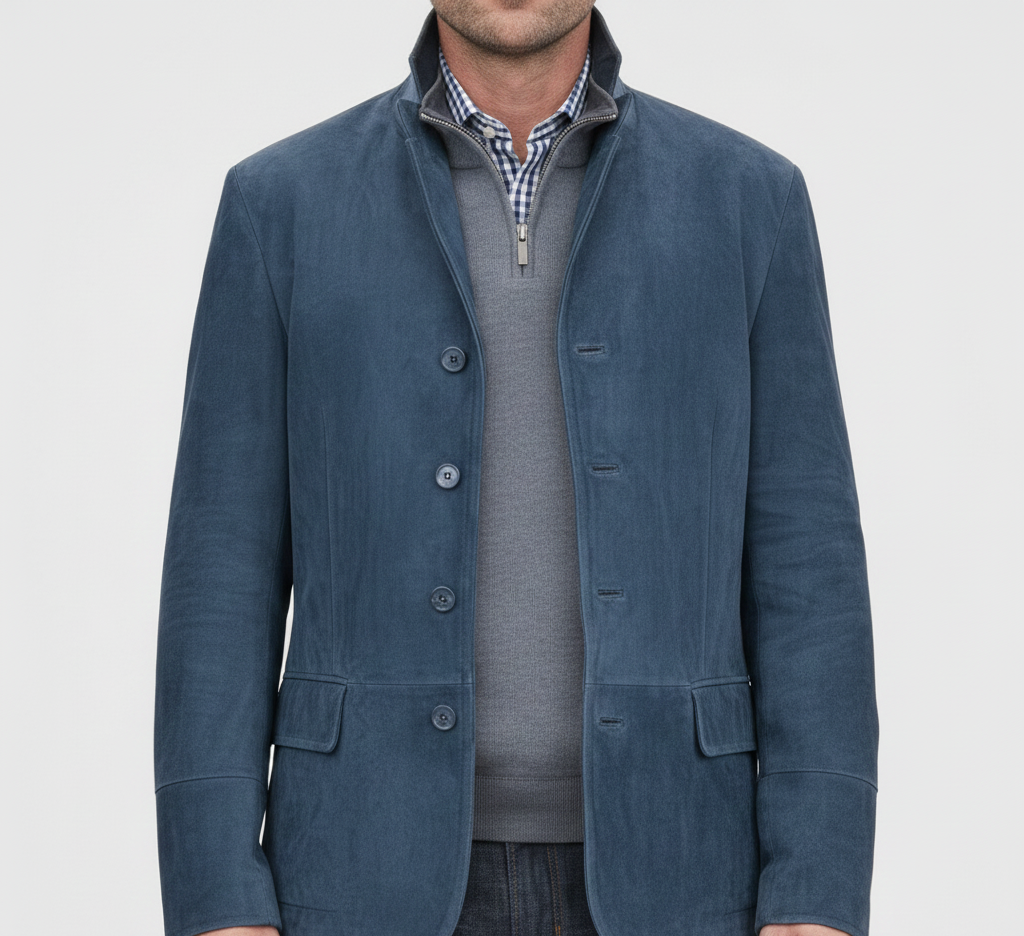 Bellivaro ανδρικό δερμάτινο μπουφάν κλασικός σχεδιασμός