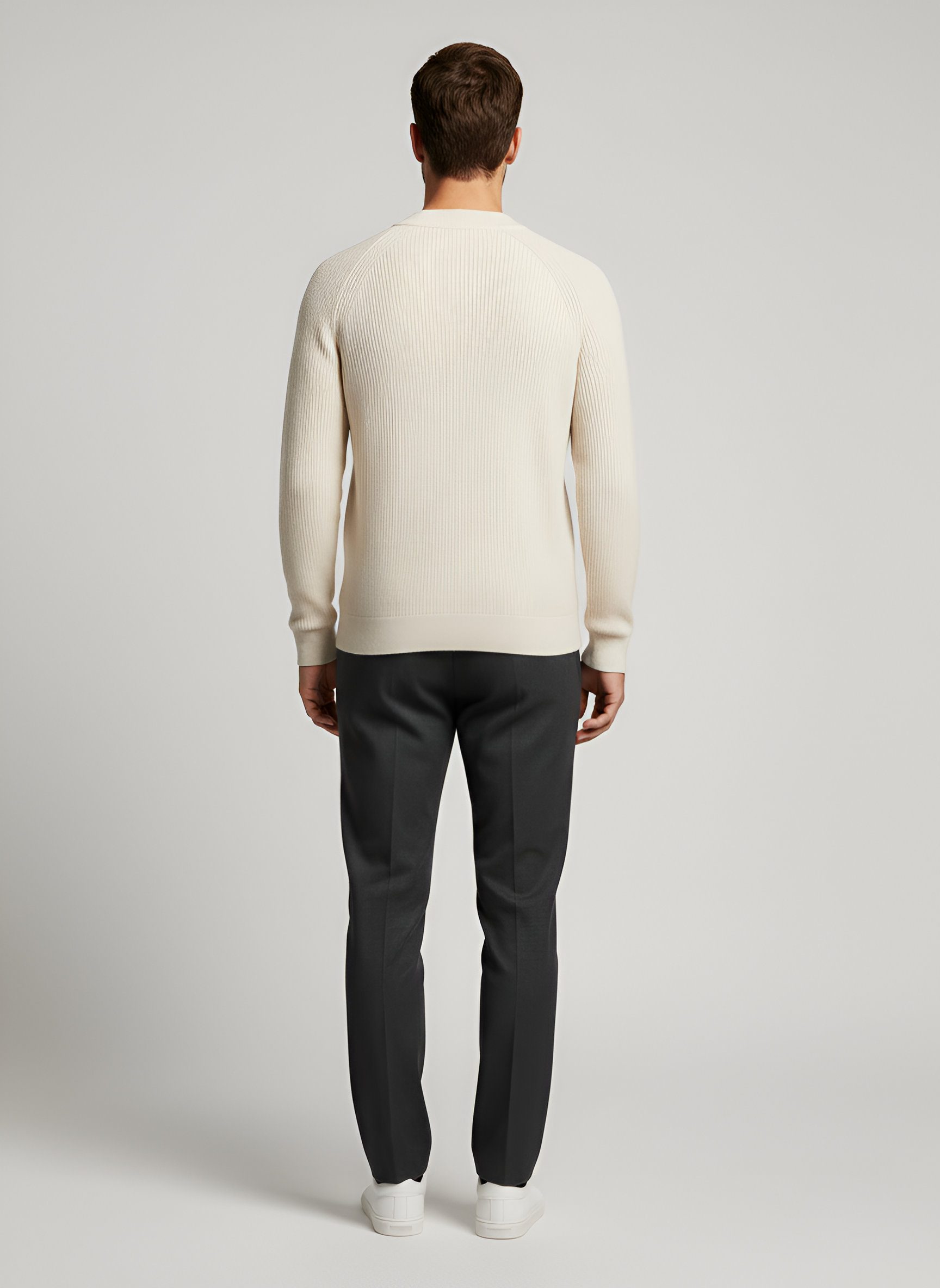 Bellivaro pánsky henley sveter z kašmírové vlny