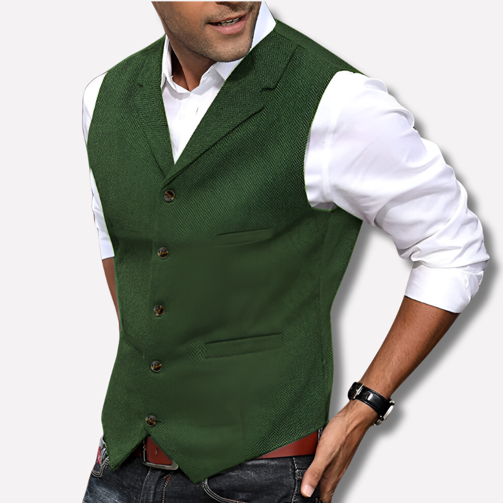 Chaleco de traje elegante para hombre – capa refinada para looks formales