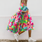 Vestido midi oversize con estampado floral
