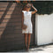 Petra Robe d'Été Femme en Dentelle Florale – Robe Midi Élégante Sans Manches à Coupe Ajustée pour Mariage, Cocktail & Soirée