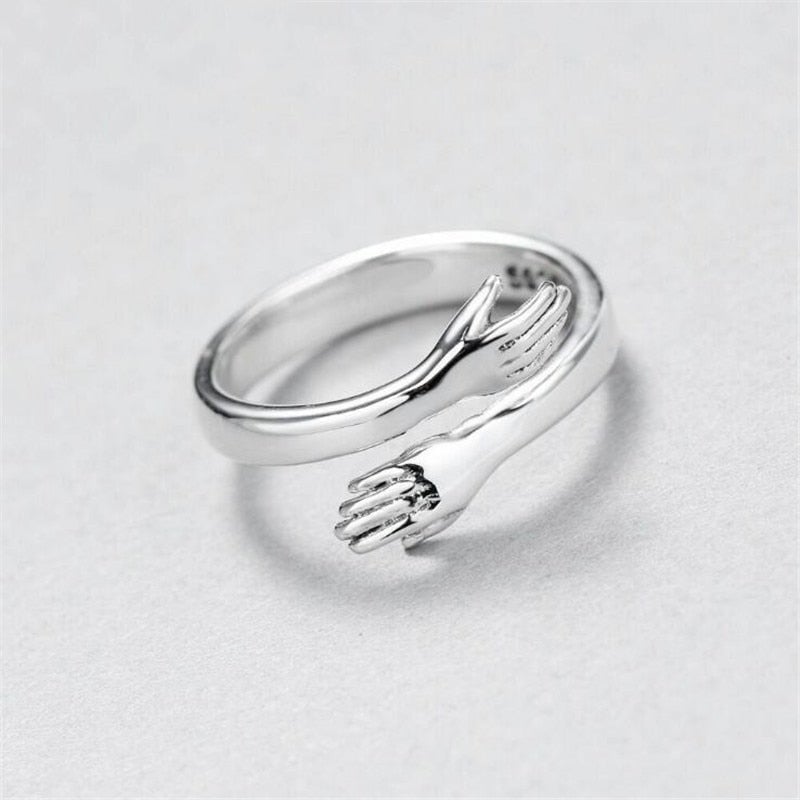 Anello Regolabile in Argento - Embrace