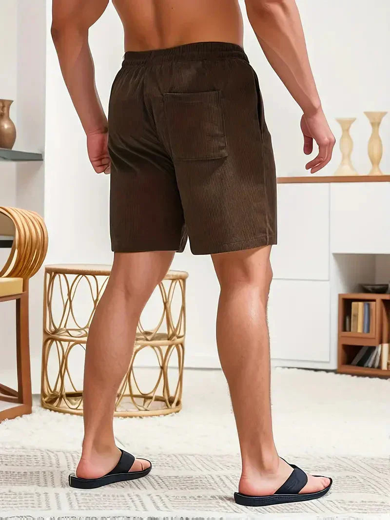 Herre Fløjlsshorts med Snøre i Taljen