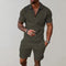 Conjunto de verano de dos piezas para hombre – comodidad casual para días de verano