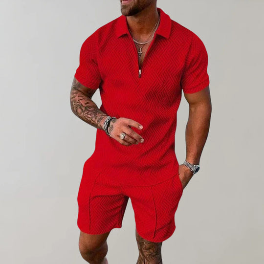 Conjunto de verano de dos piezas para hombre – comodidad casual para días de verano