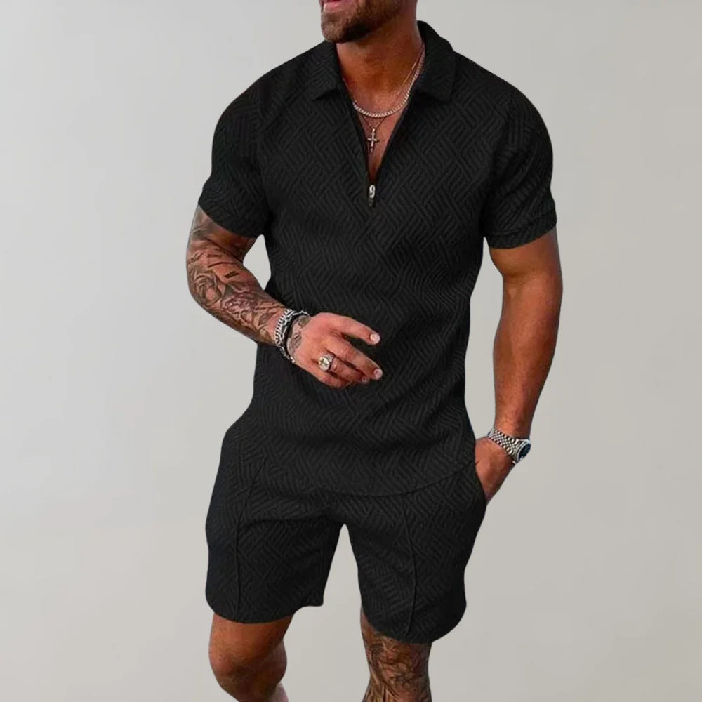 Conjunto de verano de dos piezas para hombre – comodidad casual para días de verano