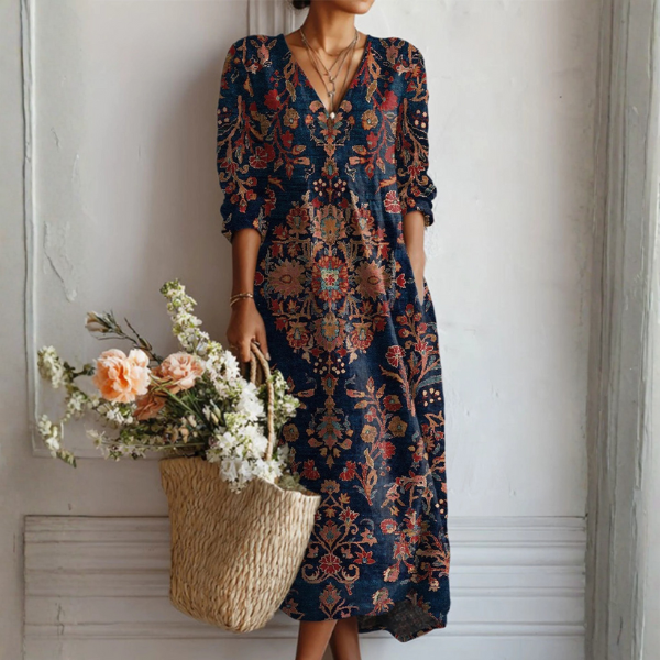 Vestido elegante de linho