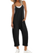 Løs Sommer Jumpsuit til Dame med Brede Stropper