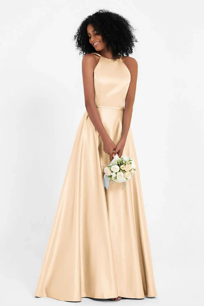 Robe de cérémonie trapèze raffinée