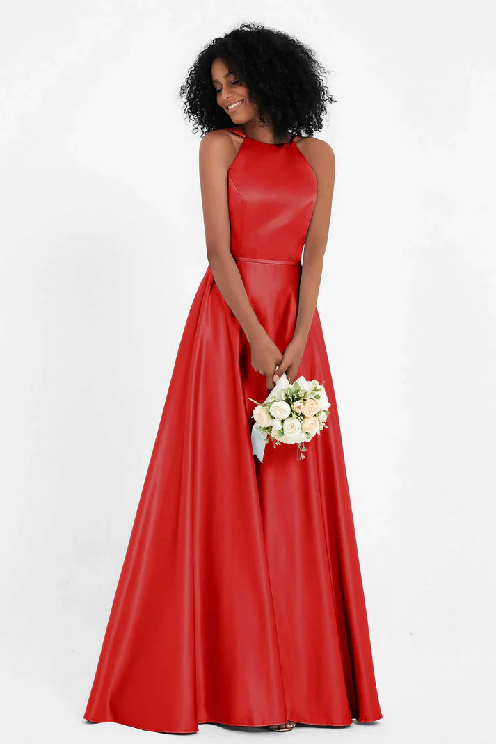 Robe de cérémonie trapèze raffinée
