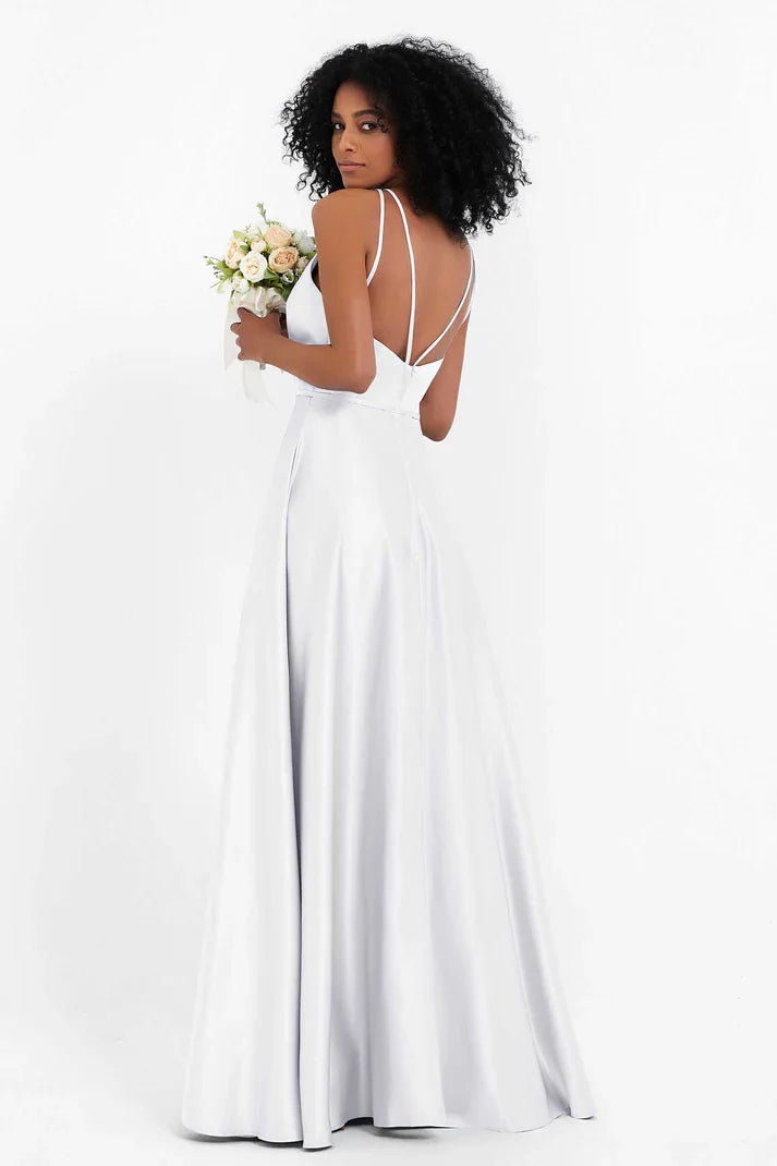 Robe de cérémonie trapèze raffinée