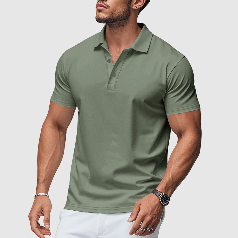 Herre Klassisk Polo T-shirt i Blød Bomuldsblanding