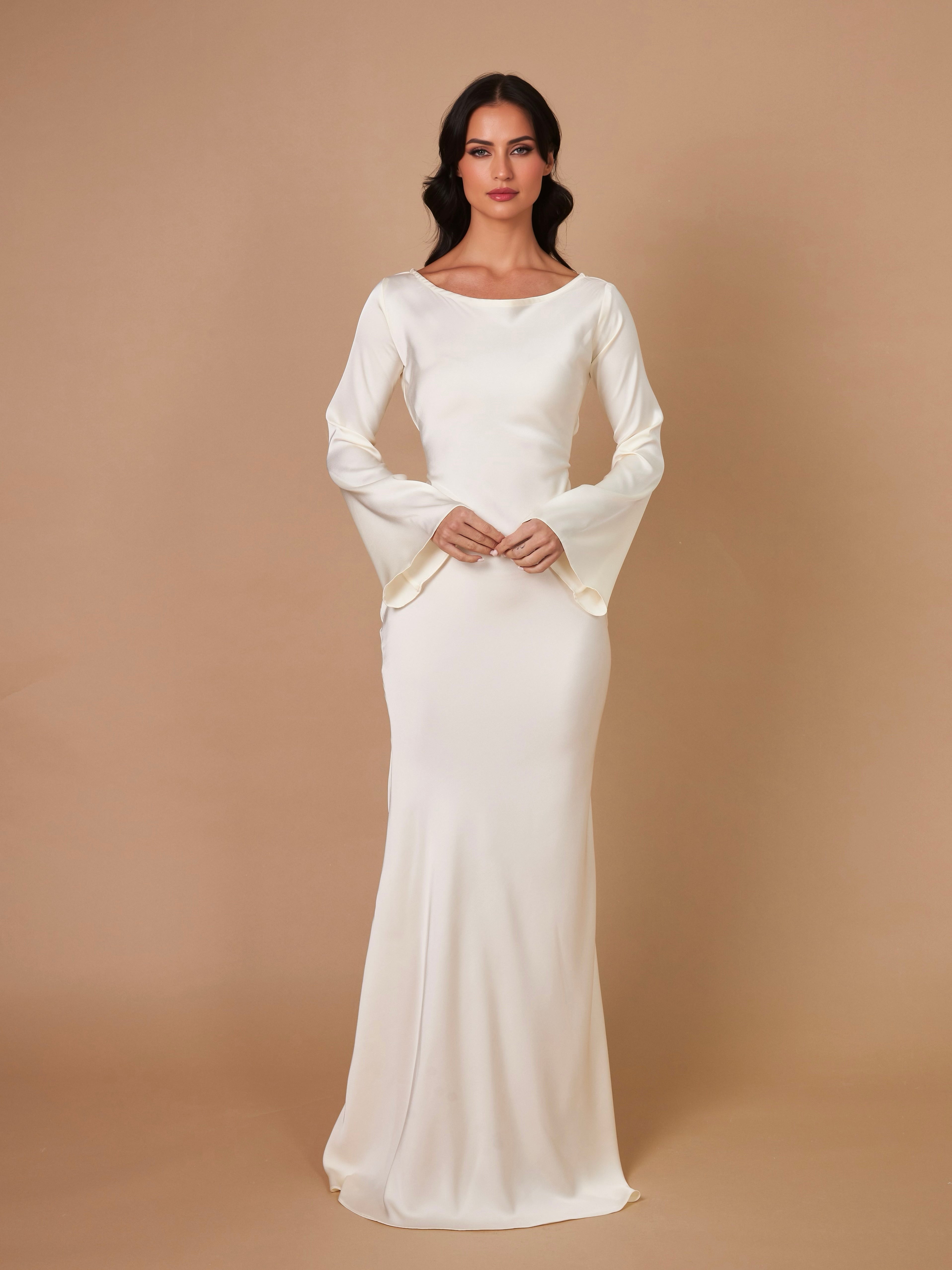 Langärmliges Maxikleid - Mühelose Eleganz für jeden Anlass
