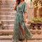 Robe Longue Femme Ronja – Élégante Robe Portefeuille avec Coupe Flatteuse & Design Estival Léger