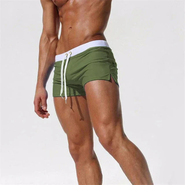 Korte Badeshorts til Herre med Elastisk Talje