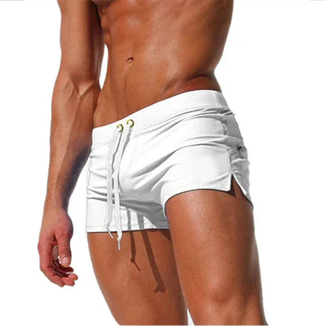 Korte Badeshorts til Herre med Elastisk Talje