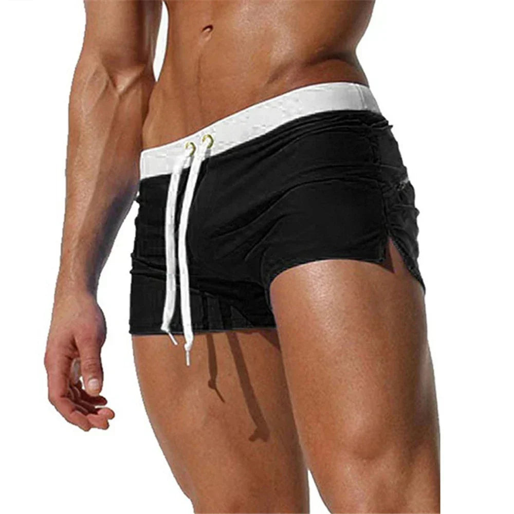 Korte Badeshorts til Herre med Elastisk Talje