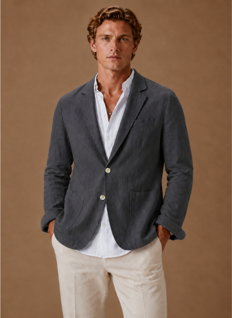 Let Blazer til Mænd med Skræddersyet Smart Casual Pasform