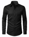 Camicia Uomo Elasticizzata Antimacchia a Maniche Lunghe