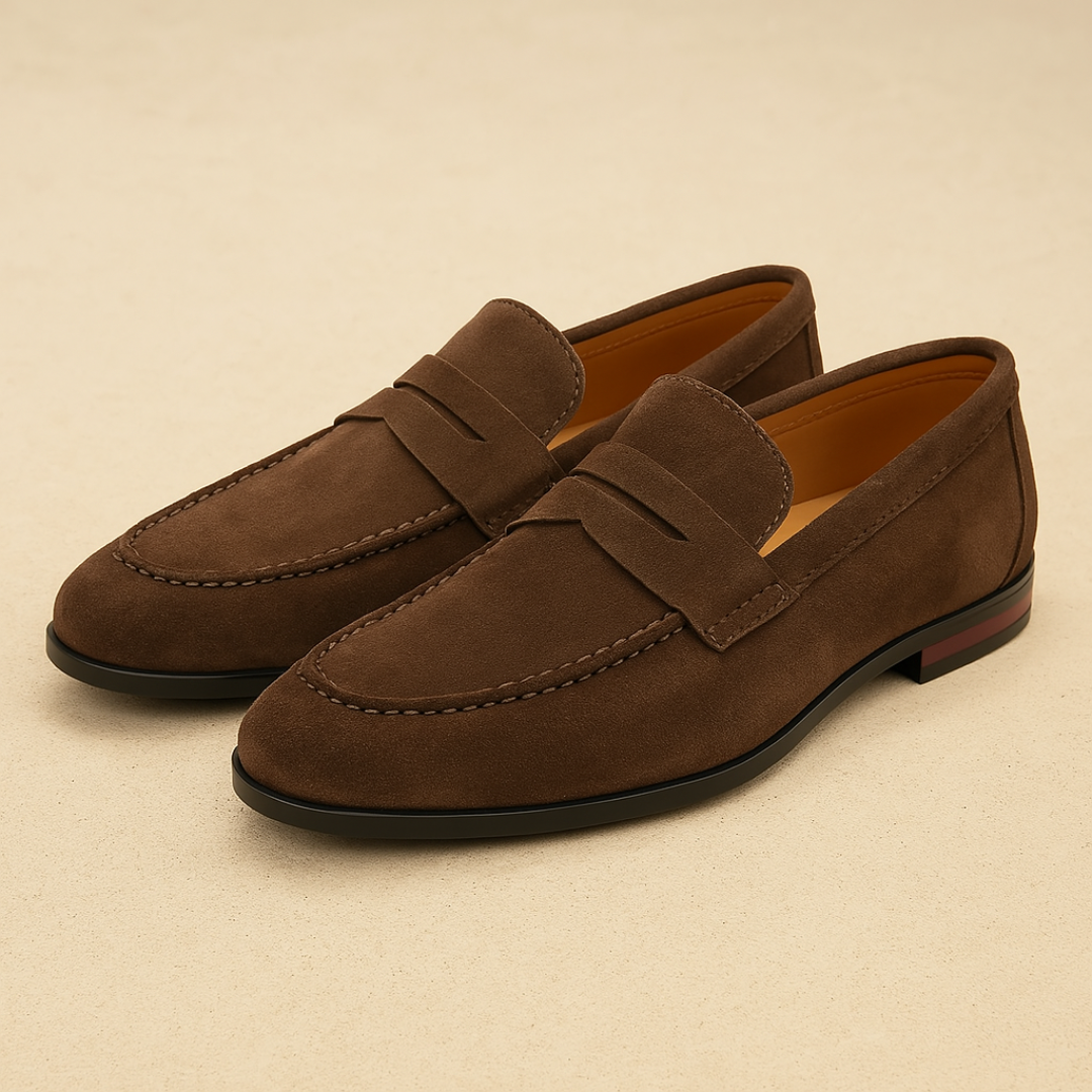 Bellivaro | Classic Herre Loafers i Ruskind – Moderne Elegance og Comfort