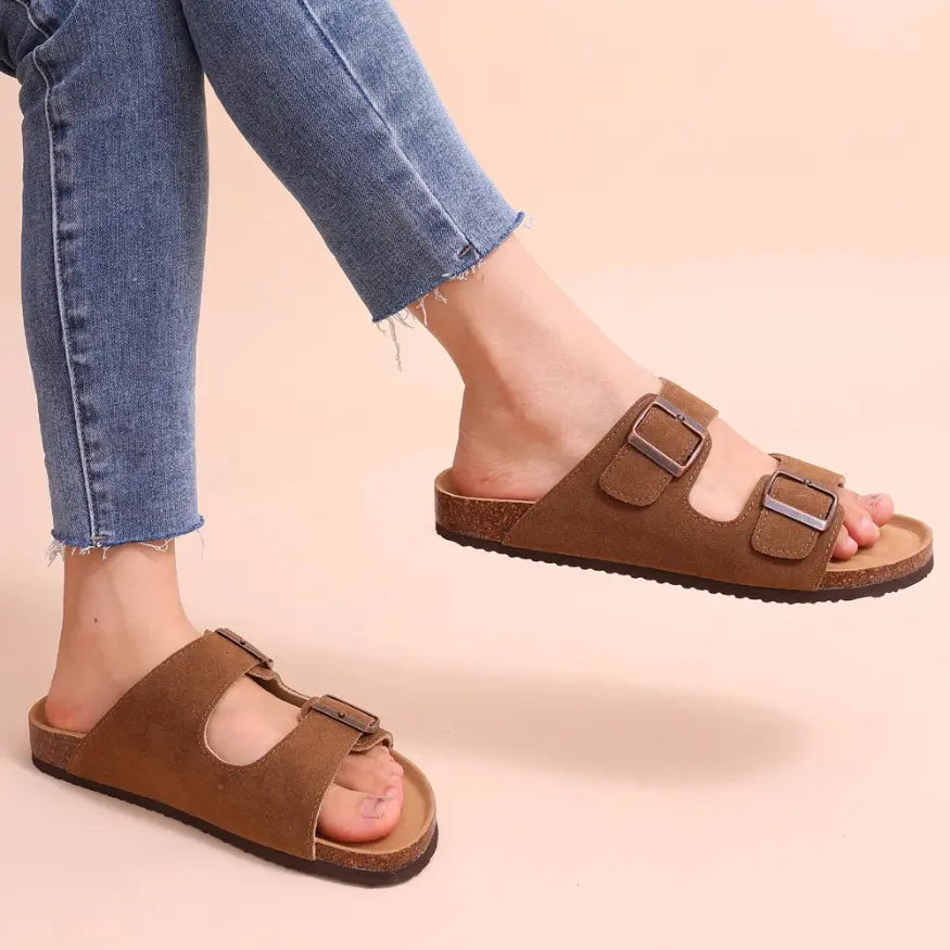Herre sandaler med spænde