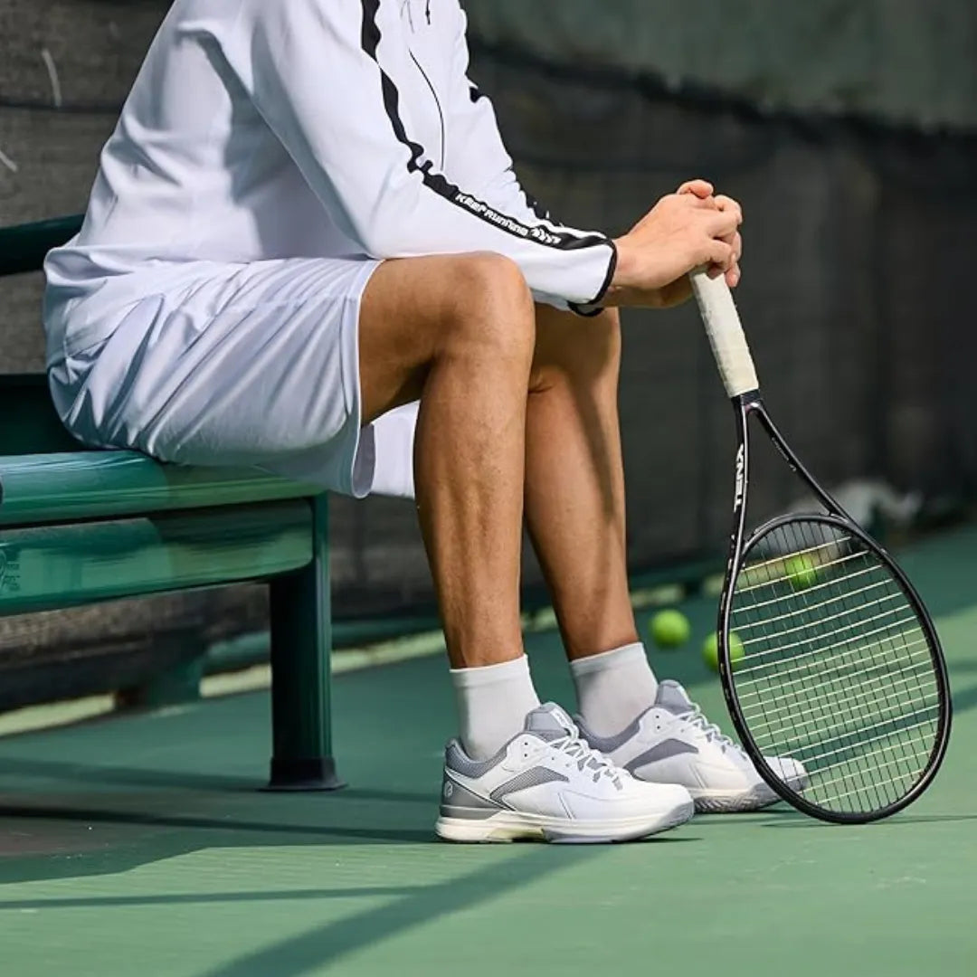 Tennis-sneakers med snørebånd til mænd