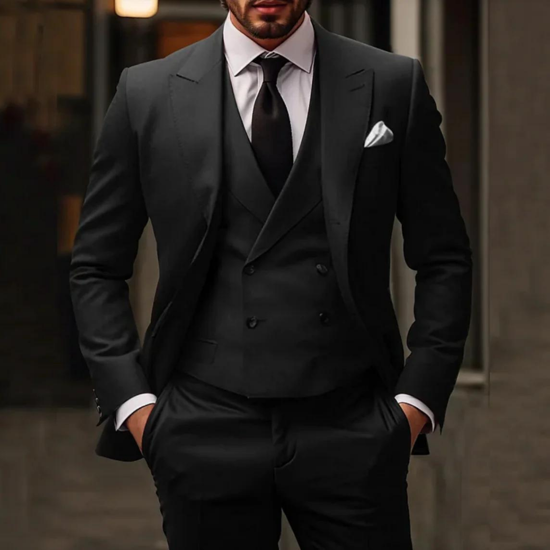 Fato de casamento moderno para homem, 3 peças