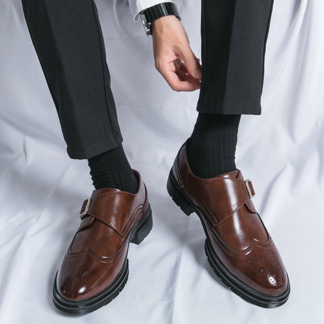 Herre Loafers med Brogue Detaljer