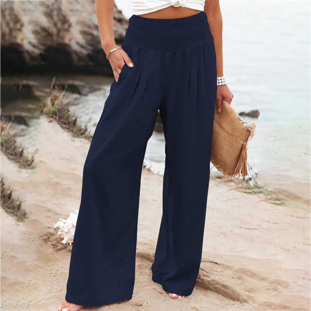 Elastische Linnen Zomerbroek voor Dames