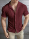 Herre T-shirt med krave og knapper