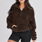 Half-Zip Fleece Sweater til Kvinder med Høj Krave