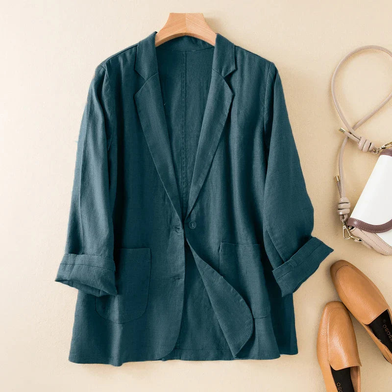 Sabrina Linned Sommer Blazer