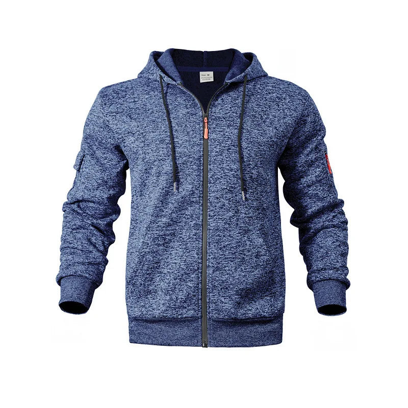 Hættetrøje med Lynlås til Herre – Casual Zip Hoodie