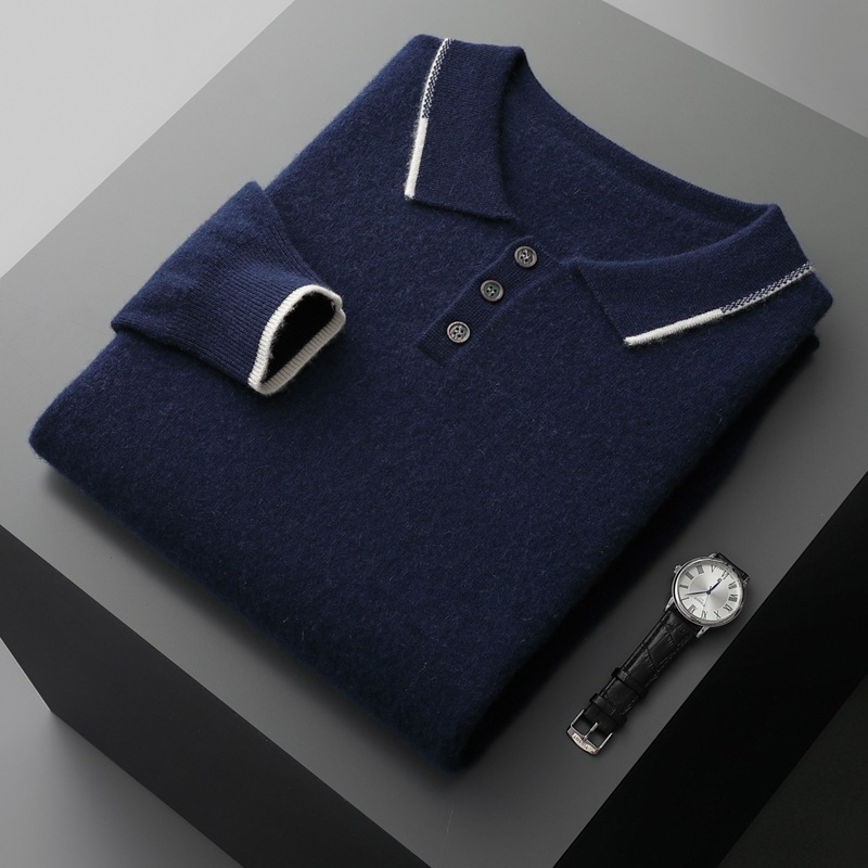 Bellivaro | Polo Sweater i 100% kashmir