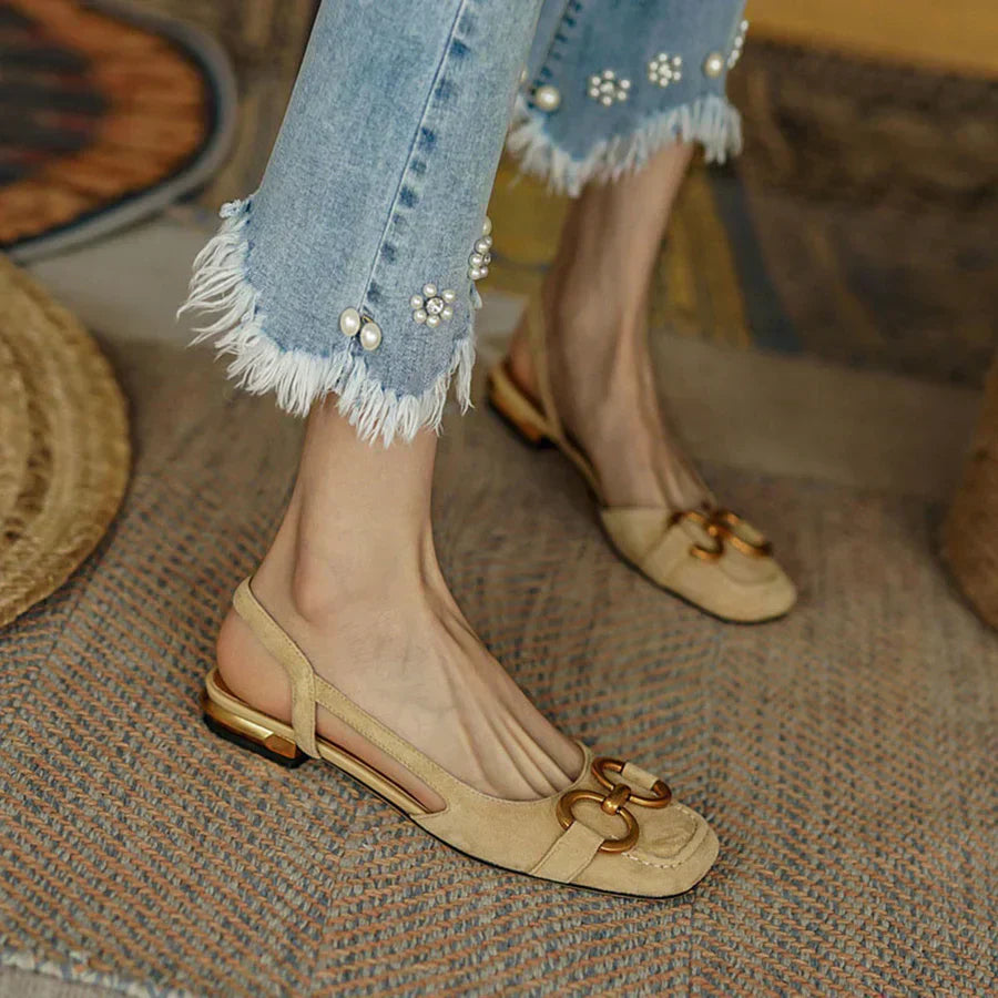 Ortopædiske Slingback Sandaler til Dame – Komfortable Flade Sandaler