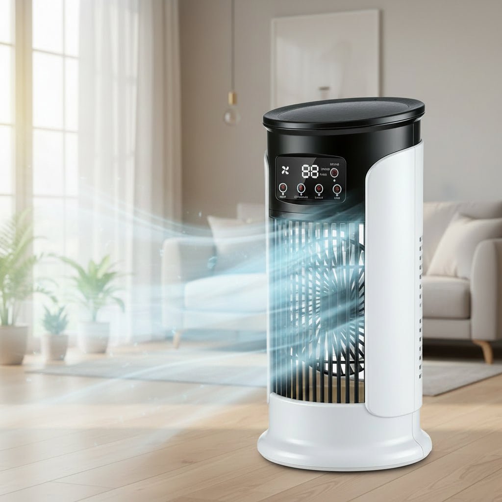 FreshWind 3-i-1 Luftkøler med Luftfugter og LED