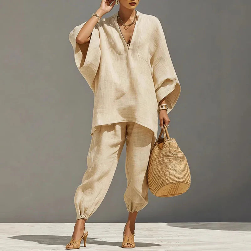 Ensemble assorti en lin Cordella