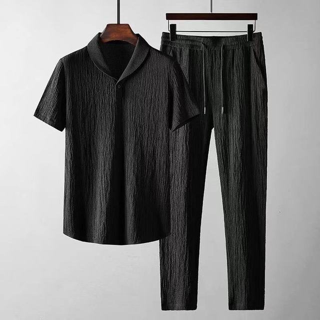 Conjunto Ryan Sommersæt para Hombre – Premium Transpirable de Lino y Estilo Ligero para Días Calurosos