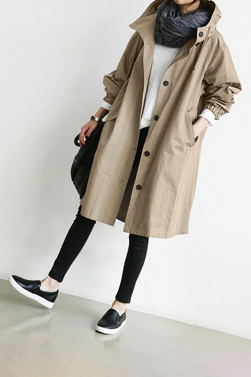 Trench-coat pour femmes | Capuche & Protection météorologique supérieure