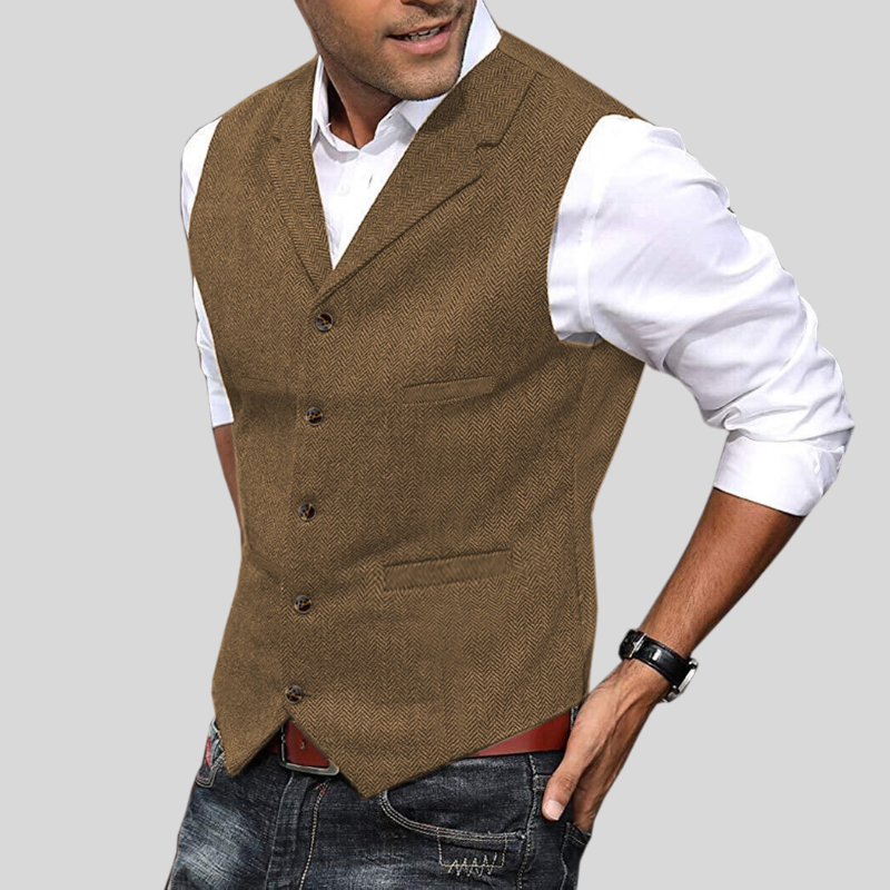 Gilet morbido da uomo | Maniche corte