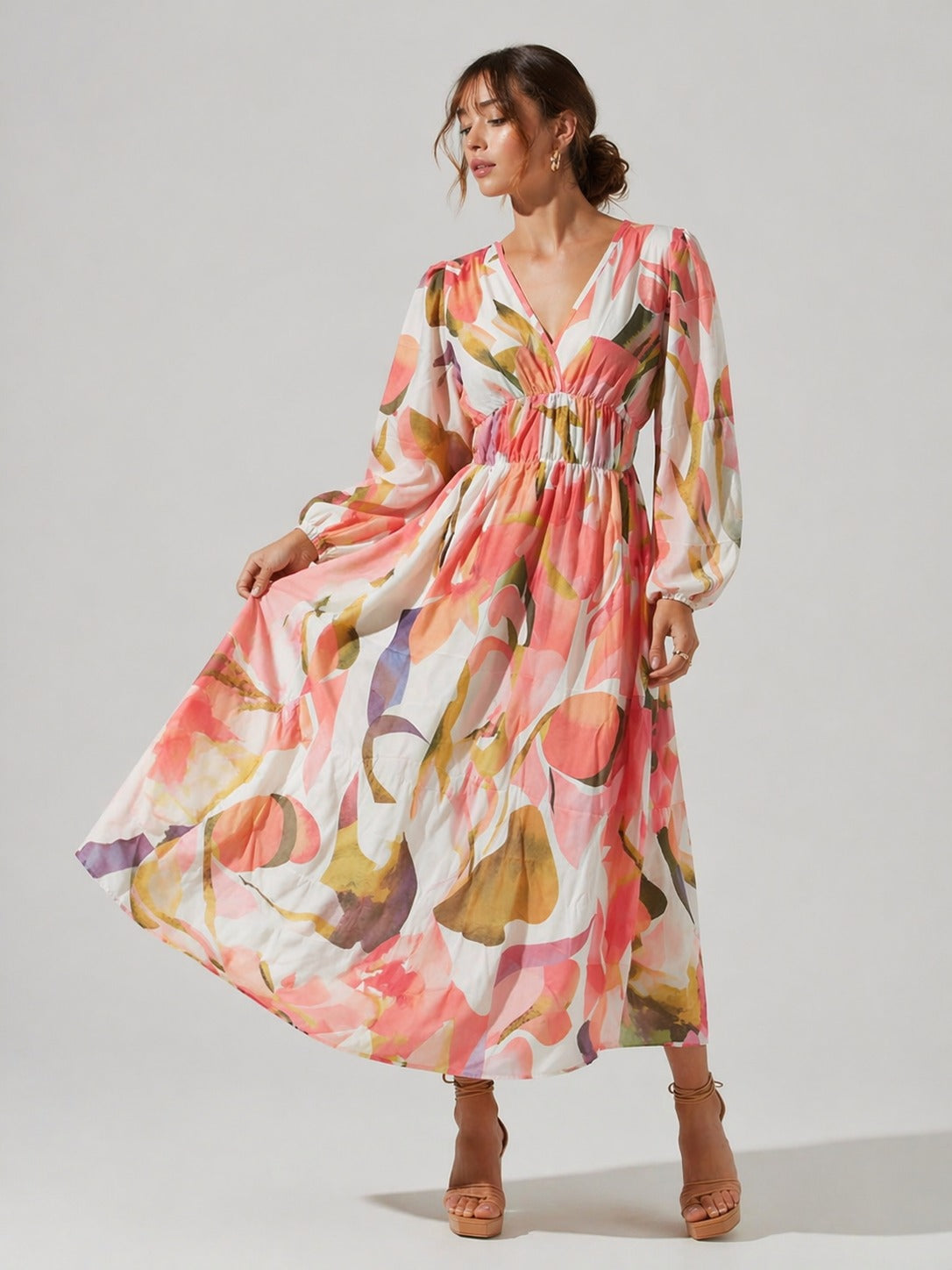 Carlotta™ Elegancka sukienka w kwiaty