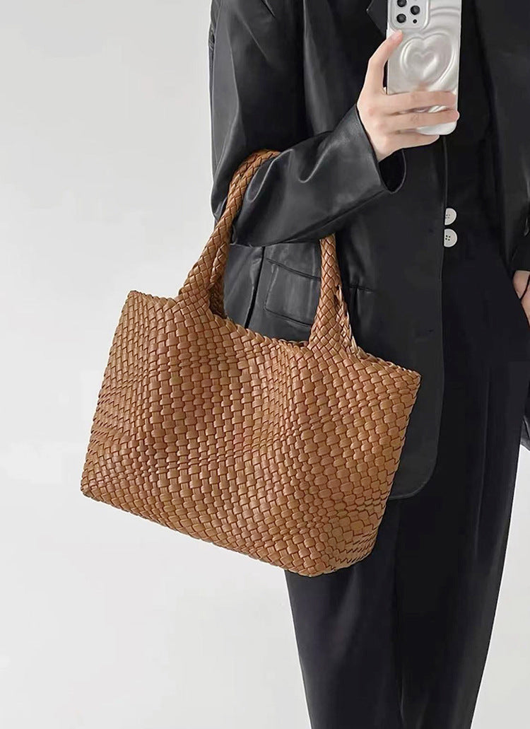 Flettet Shopper i Kunstlæder