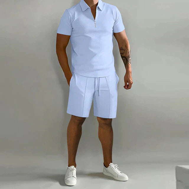 Bellivaro | Luksuriøst Polo- og Shortsæt til Sommer – Stil og Komfort til Mænd