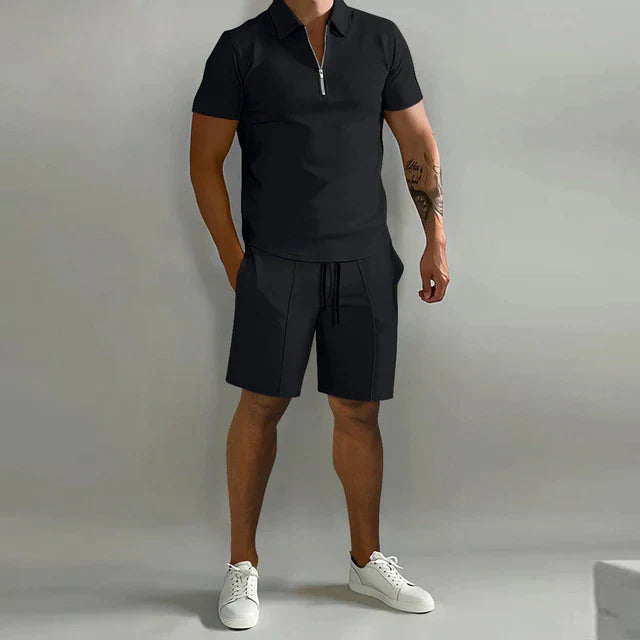 Bellivaro | Luksuriøst Polo- og Shortsæt til Sommer – Stil og Komfort til Mænd