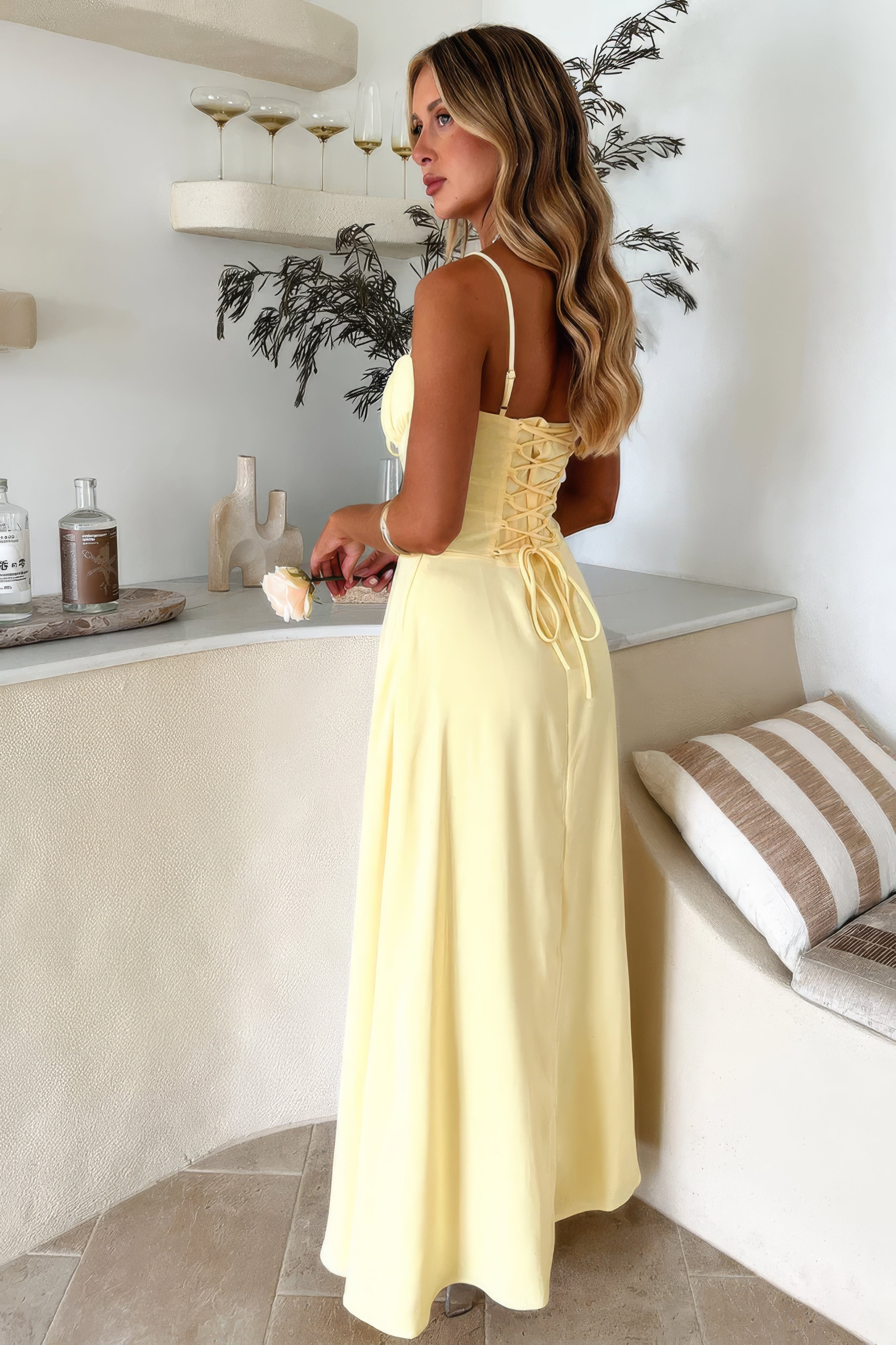 Luftig maxi sommerkjole til kvinder med elegant pasform