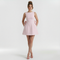 A-line sleeveless mini dress for women with an open back for party use