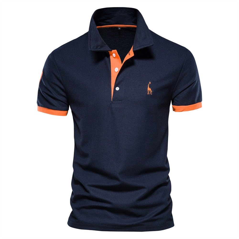 Heren Polo Shirt met Klassieke Kraag en Korte Mouwen